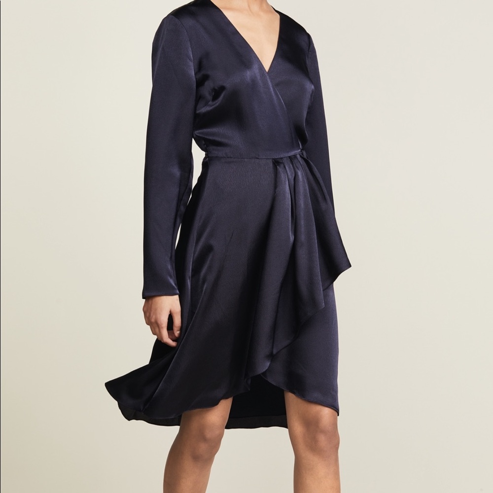 Joie Miltona B silk dress navy small NWT